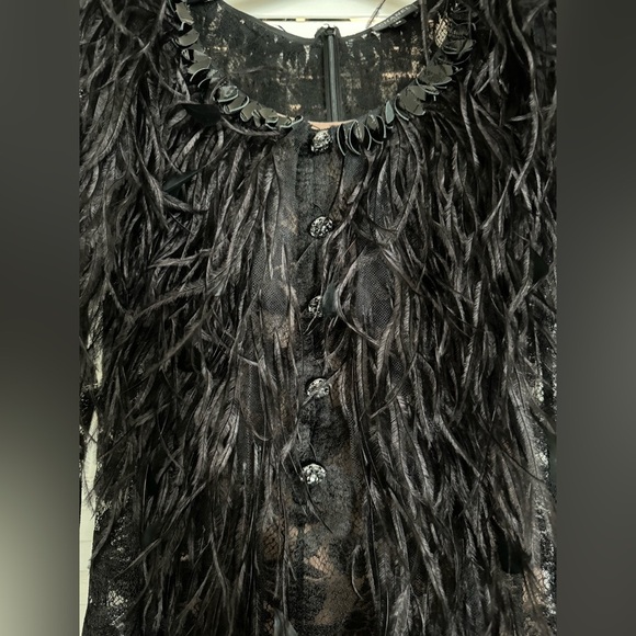 2022 Chanel Ready to wear ostrich trim dress - Picture 8 of 16